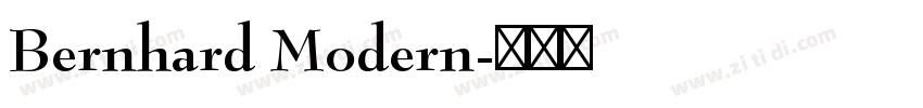 Bernhard Modern字体转换